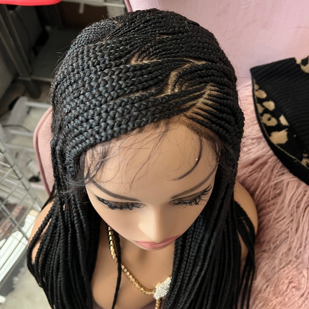 Braided Human Hair Wig
